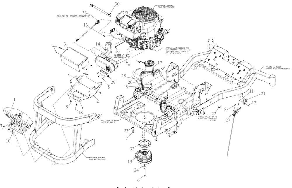 Engine Accessories Diagram and Parts List for ZTX6-60KH (47RTAHA8010)(2020) Cub Cadet Lawn Tractor